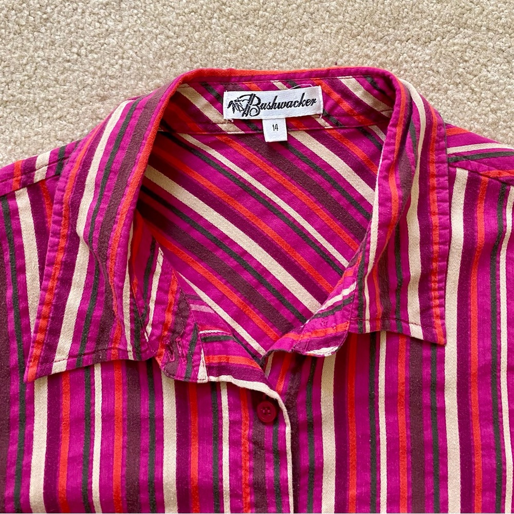 Bushwacker Striped Button Down Shirt - Picture 2 of 3